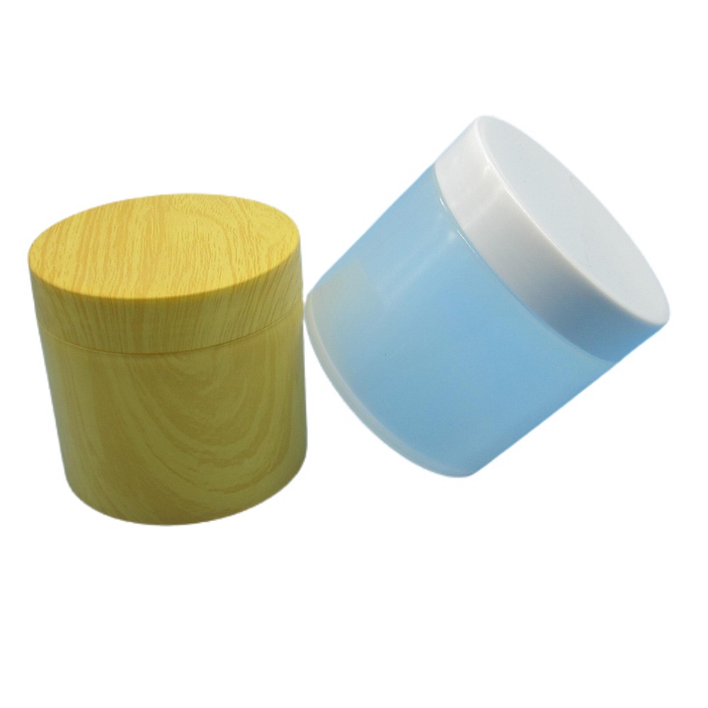 Custom Orange PP Plastic Empty 500ml Body Butter Jars