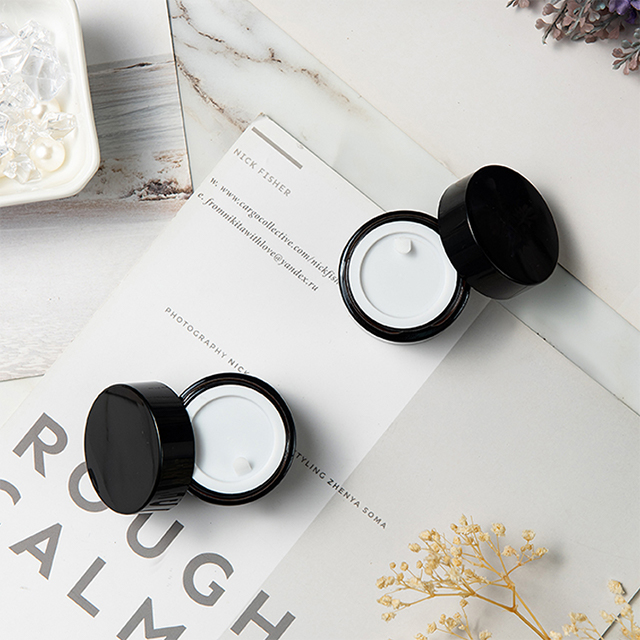 Custom Package Container 20g 50g Plastic Lid green 30g 30Ml glass Cosmetic Jar For Skin Cream