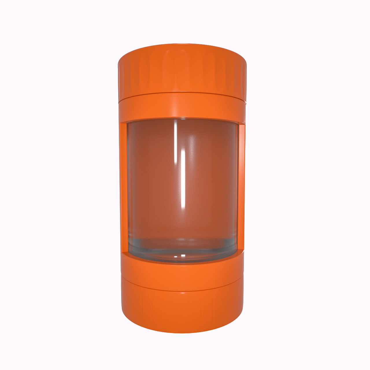 Custom Package and Logo Unique design 4X Air Tight LED Magnifying JAR Herb Stash Jar MAG Jar with Herb Grinder and Smoking Pipe