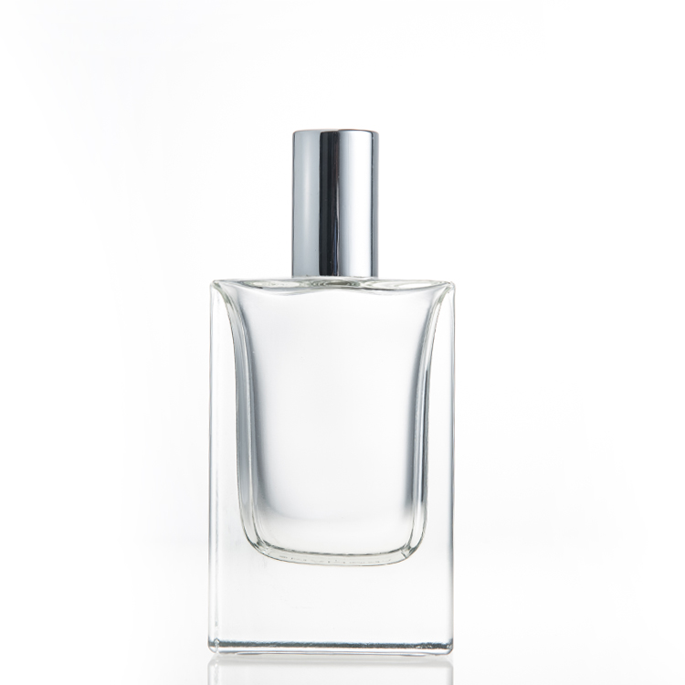 Custom Perfume Bottles Wholesale 100ml  Perfume Glass Bottle with Aluminium Cap