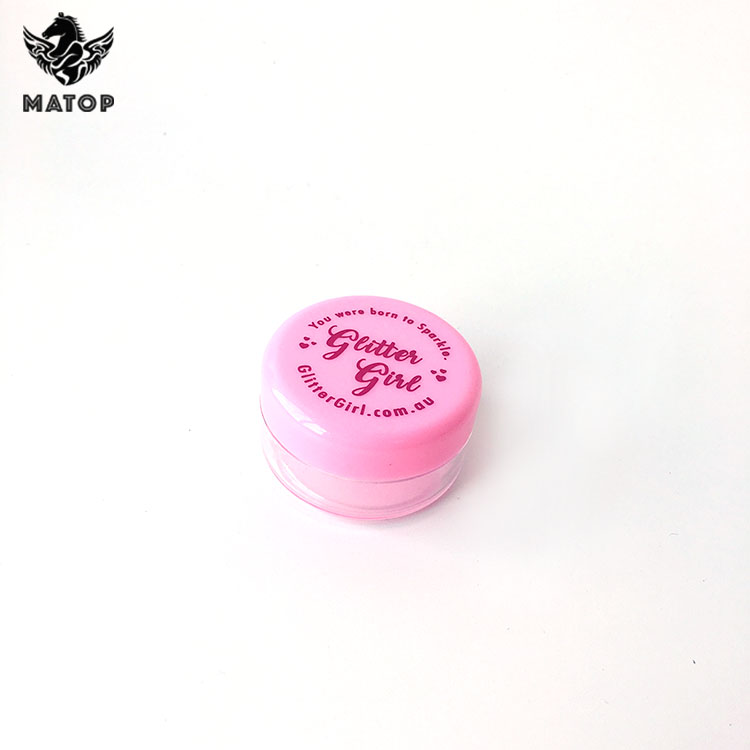Custom Pink Empty Cosmetic Packaging 10g pink cosmetic jars