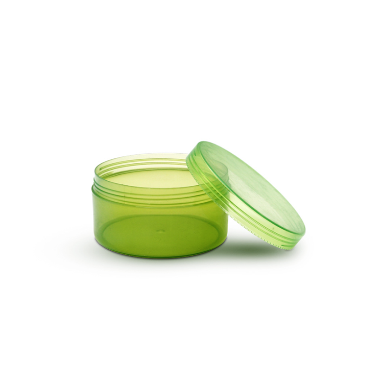 Custom Plastic Skincare Cream Jar 300ml Clear Green Pp Cosmetic Jar
