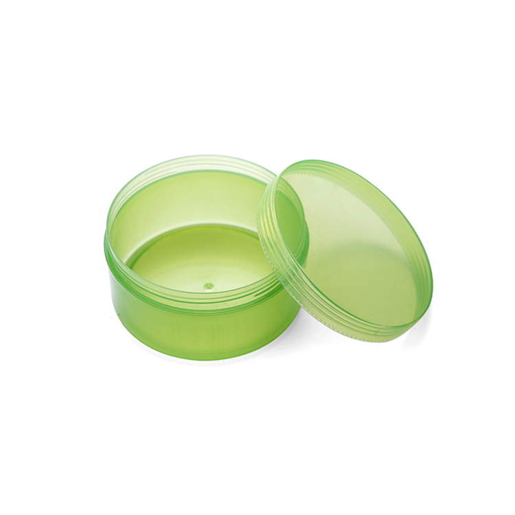 Custom Plastic Skincare Cream Jar 300ml Clear Green Pp Cosmetic Jar