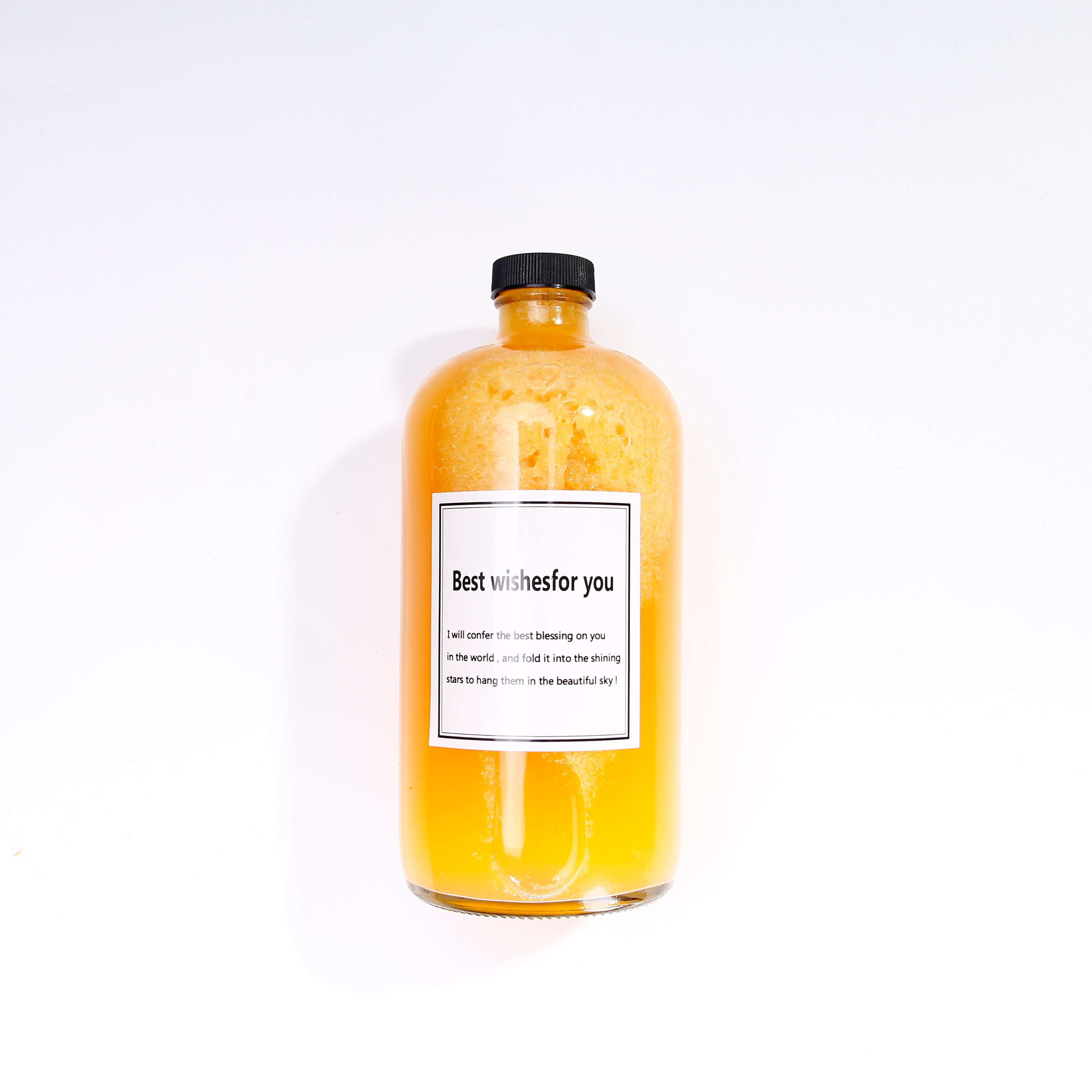 Custom Printed 250ml 500ml 1000ml Transparent Glass Round Cold Brew Coffee Iced Tea Milk Bottles With Screw Cap