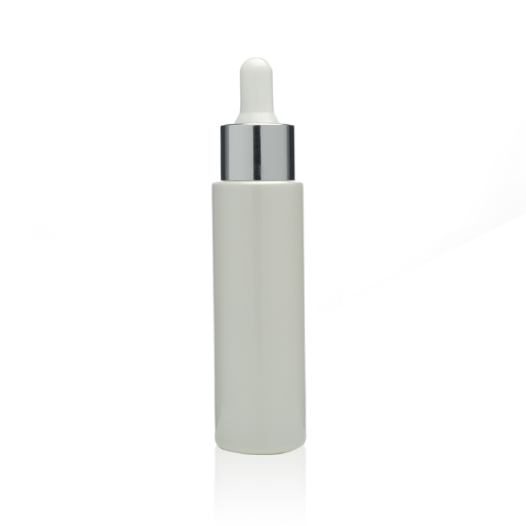 Custom Printed 30ml Clear Slim Straight Glass Dropper Serum Bottle For Skin Care Glass Lotion Bottle