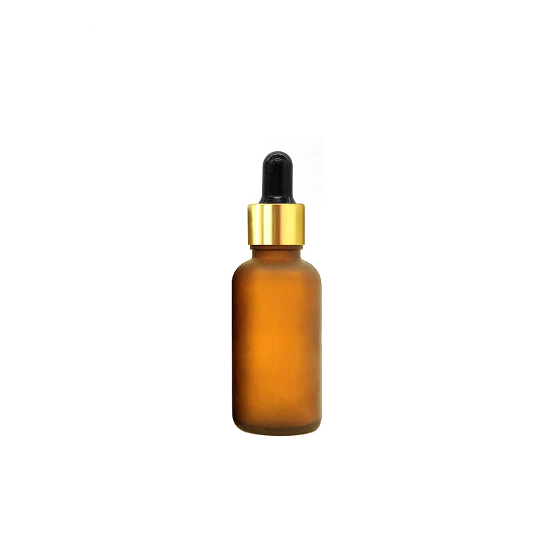 Custom Printed Glass Dropper Bottle Vape Juce Essential Oil Bottle Amber 30ml Frosted Glass Bottles With Gold Cap