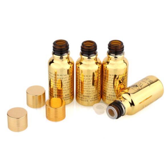 Custom Printed frosted essential oil glass dropper bottle