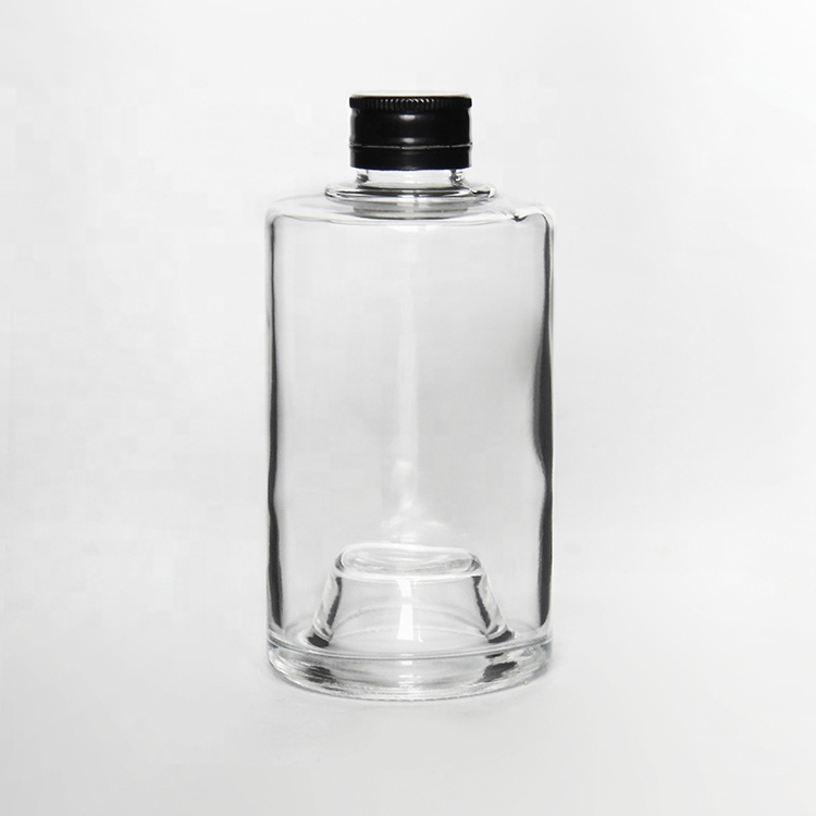 Custom Printing Stackable 200ml 100ml Tequila Glass Bottle Rum Bottle Gin Bottle With Ropp Lid