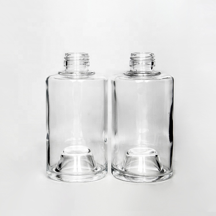 Custom Printing Stackable 200ml 100ml Tequila Glass Bottle Rum Bottle Gin Bottle With Ropp Lid