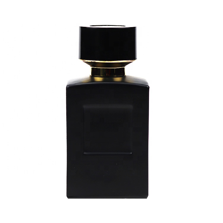 Custom Private Labels Cologne Men 105ml Square Black Glass Spray Bottle Perfume Bottles