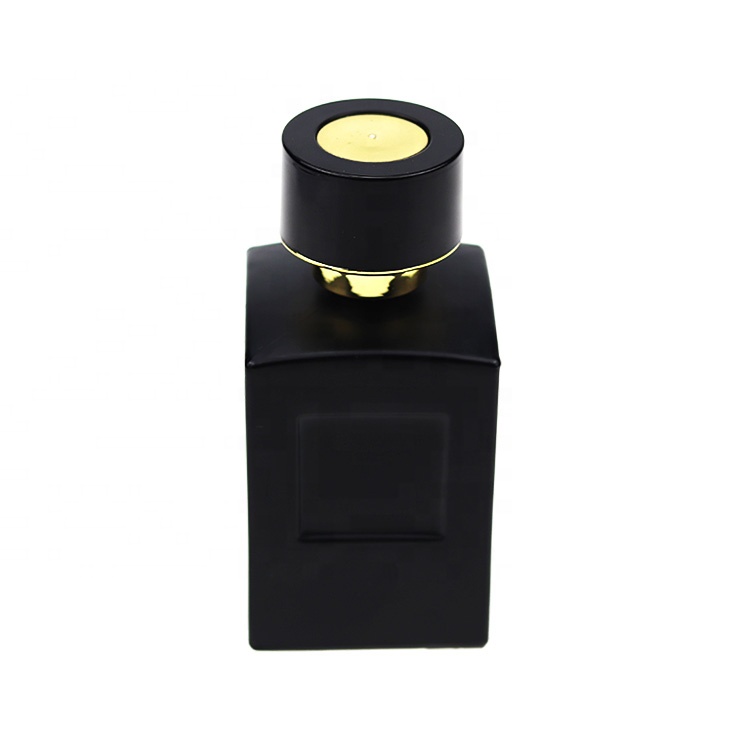Custom Private Labels Cologne Men 105ml Square Black Glass Spray Bottle Perfume Bottles