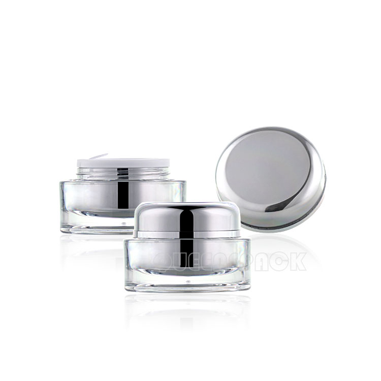 Custom Quality PP Cosmetic Acrylic Jars Oval Acrylic Jar