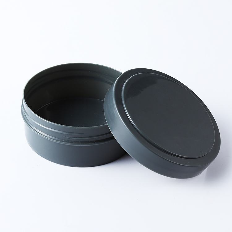 Custom Recycled 150g pp plastic black cosmetic cream packaging jar