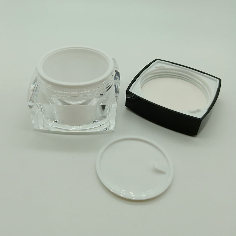 Custom Recycled Luxury Acrylic Cosmetic Jar for Cream sample