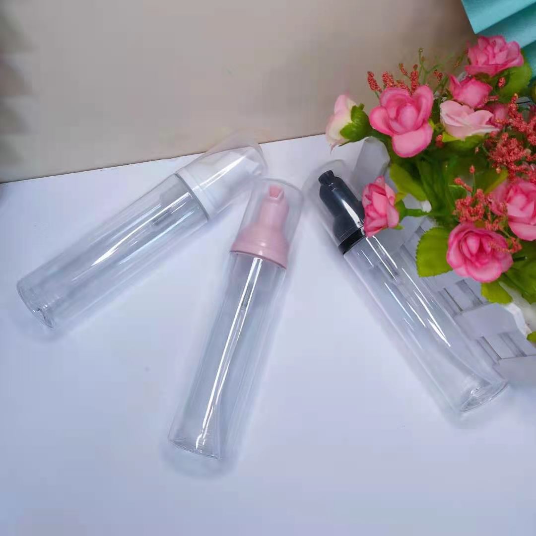 Custom Screen Printing Pet Pp Facial Cleanser Packing White Pet Foam Pump Bottles