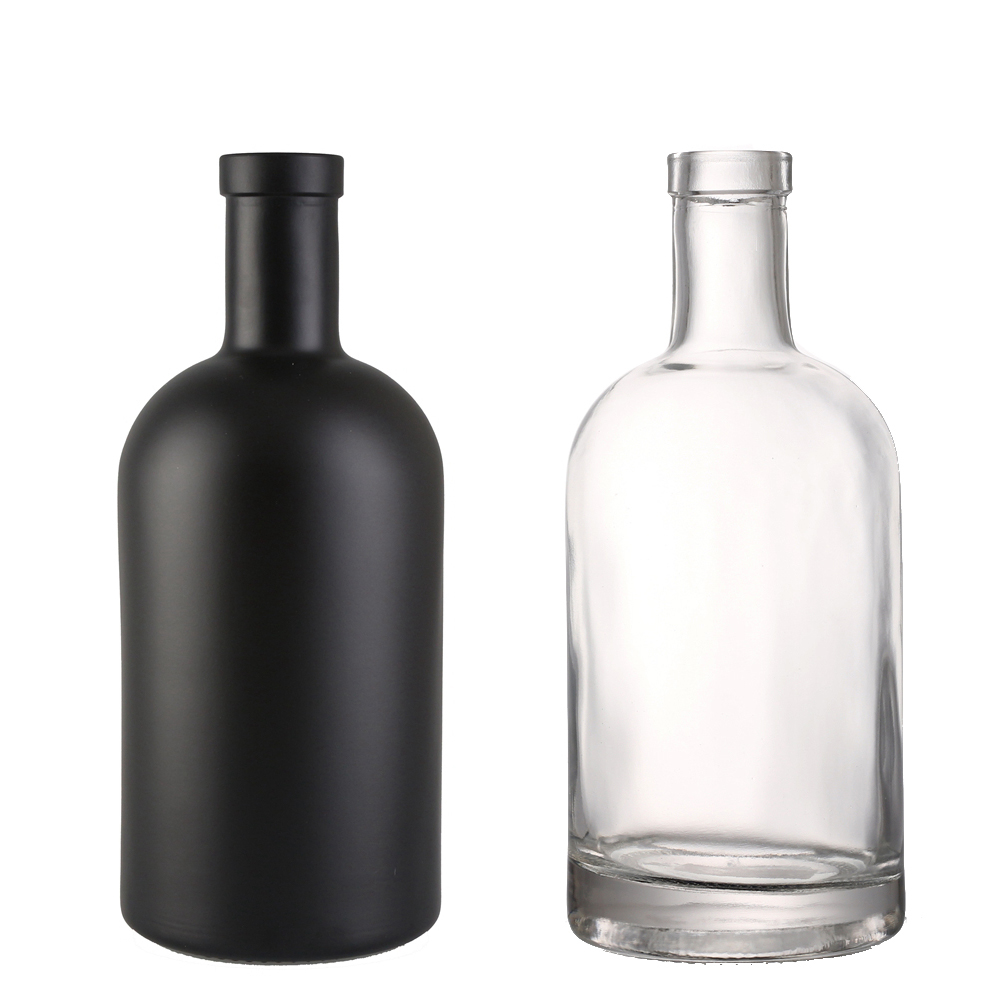 Custom Shape Avertan Xuzhou Empty Spirit 100ml 200ml 375ml 500ml 750ml 1 Liter Glass Bottle for Liquor