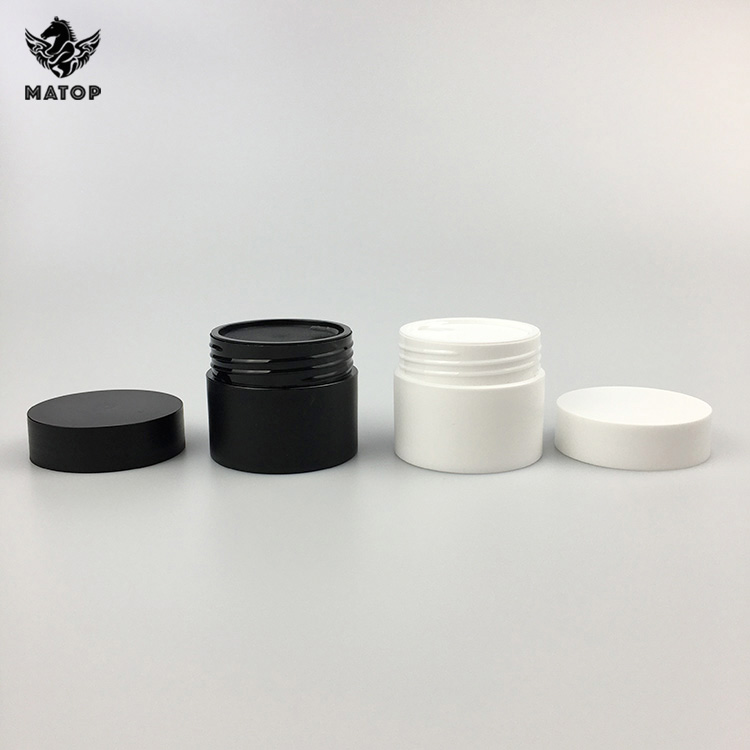 Custom Silk Printing 5ml 5g 15g 30g 50g Plastic Matt Cosmetic Cream Jar