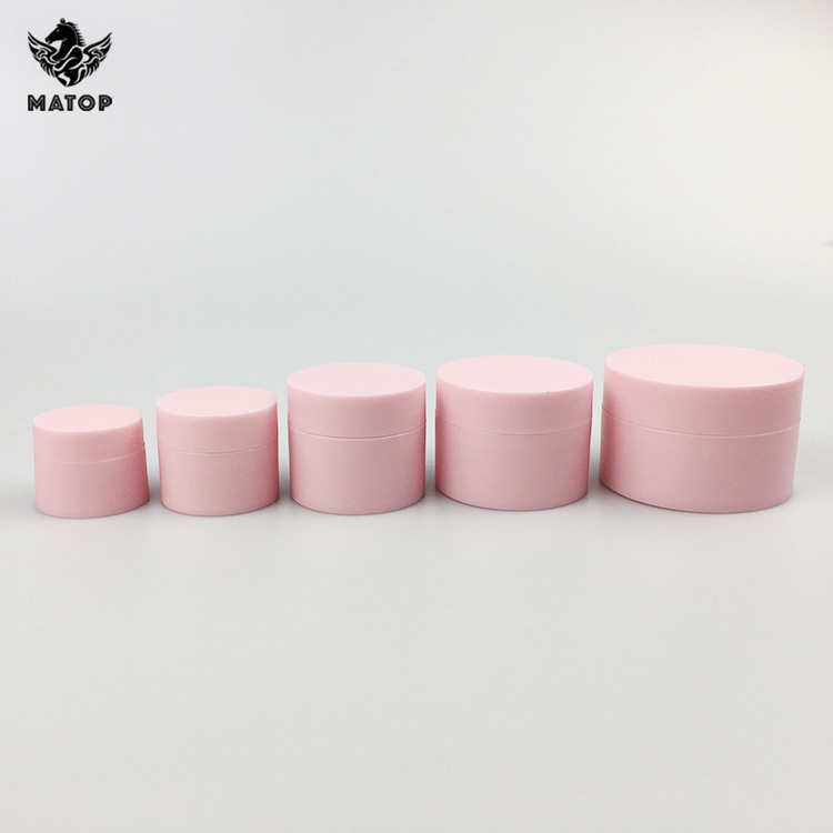 Custom Silk Printing 5ml 5g 15g 30g 50g Plastic Matt Cosmetic Cream Jar