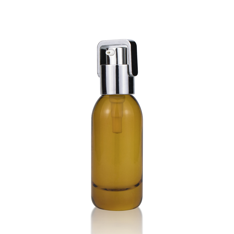 Custom Size 15ml 30ml 50ml 80ml 100ml Luxury Skincare packaging Glass Lotion Bottles With Dropper/Press Pump for Essential Oil
