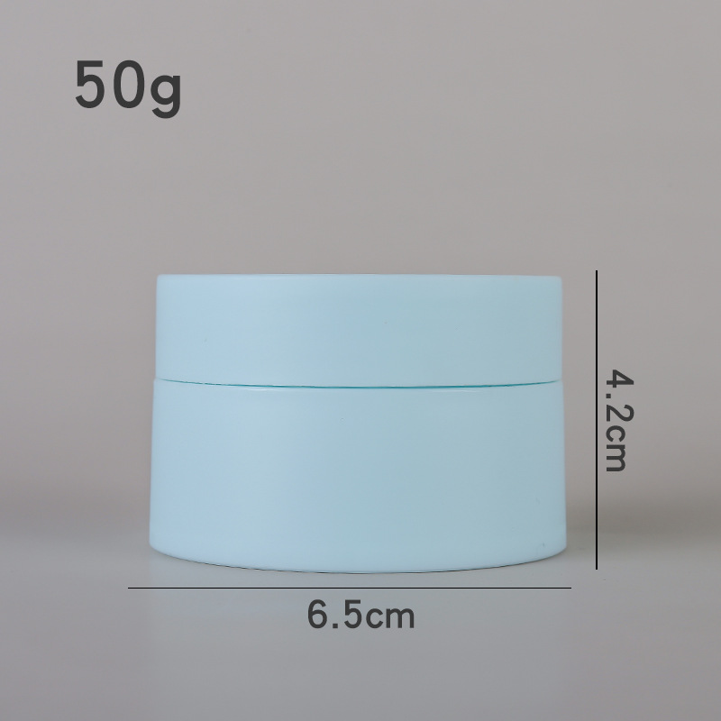 Custom Size 50g White Pink Blue Black Colorful Empty PP Plastic Cream Jar