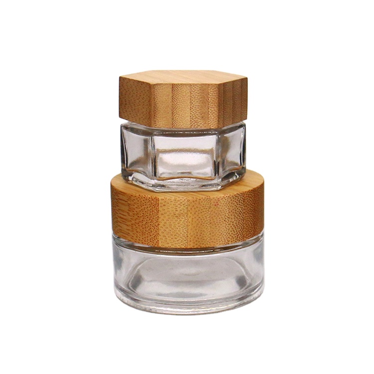 Custom Skin Care Packaging Jars Small Square Glass Lip Scrub Container For Lip Scrub