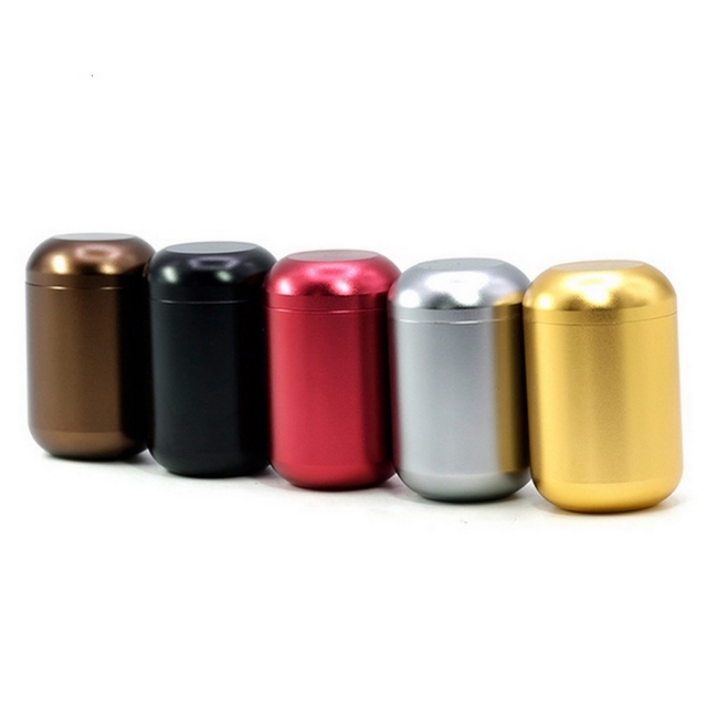 Custom Smell Proof Airtight Aluminum Metal Herb Tobacco Weed Storage Container Stash Jars