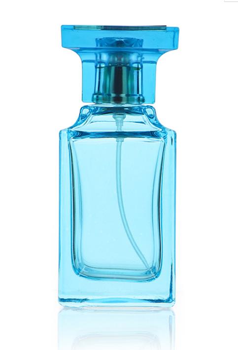 Custom Square 50ml Men Cologne Fine Mist Spray Perfume Glass Bottles Black Cologne Bottle
