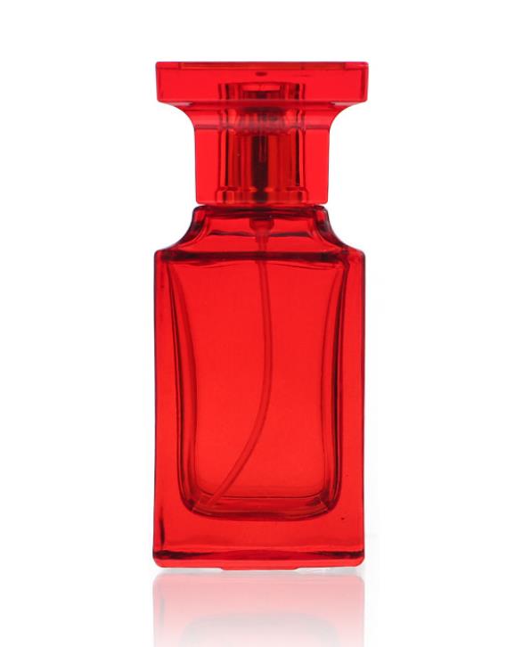 Custom Square 50ml Men Cologne Fine Mist Spray Perfume Glass Bottles Black Cologne Bottle