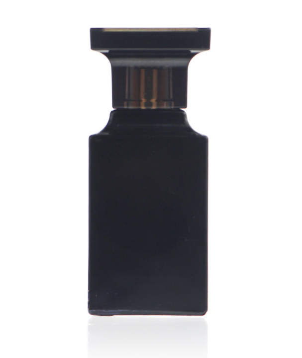Custom Square 50ml Men Cologne Fine Mist Spray Perfume Glass Bottles Black Cologne Bottle