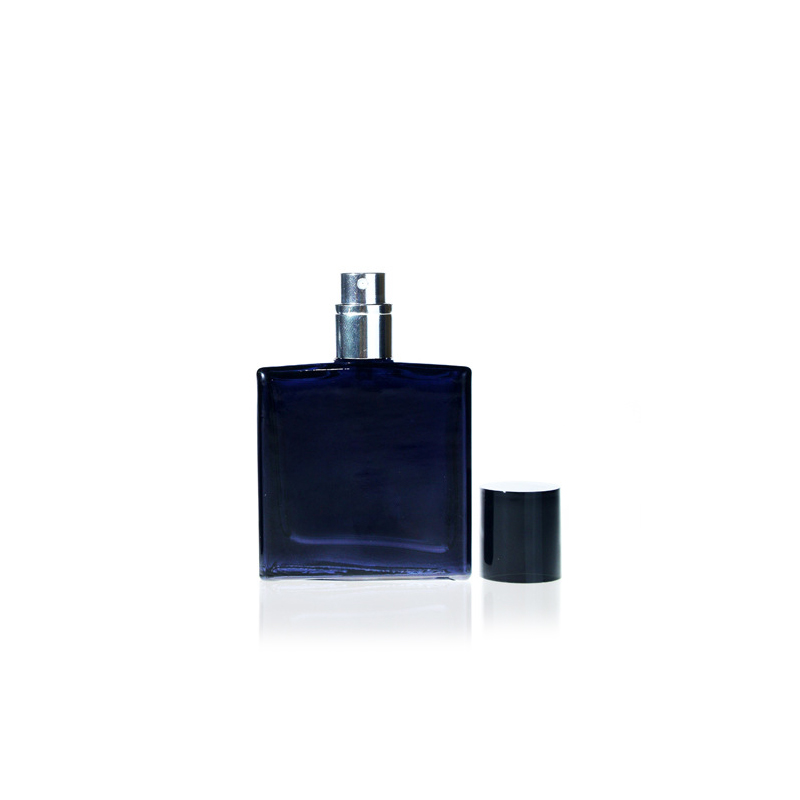 Custom Square Black Empty Cologne Fine Mist Spray Perfume Glass Bottles