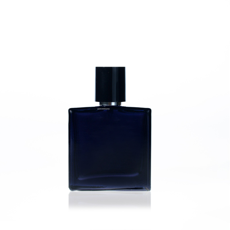 Custom Square Black Empty Cologne Fine Mist Spray Perfume Glass Bottles