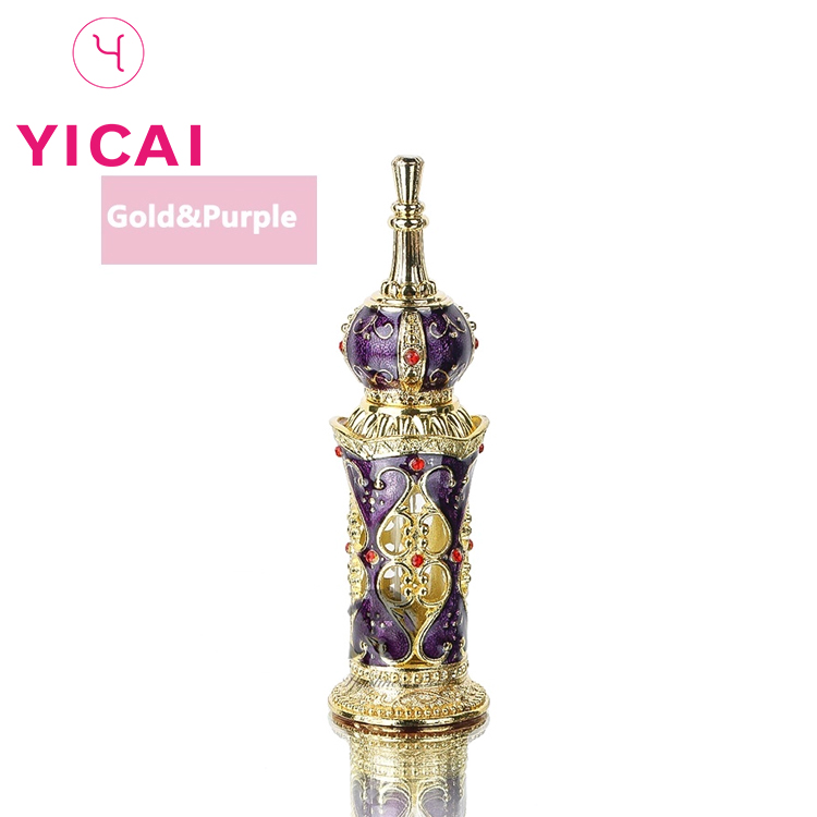 Custom Various Widely Used 5ml Mini Glass Metal Dropper Perfume Bottle