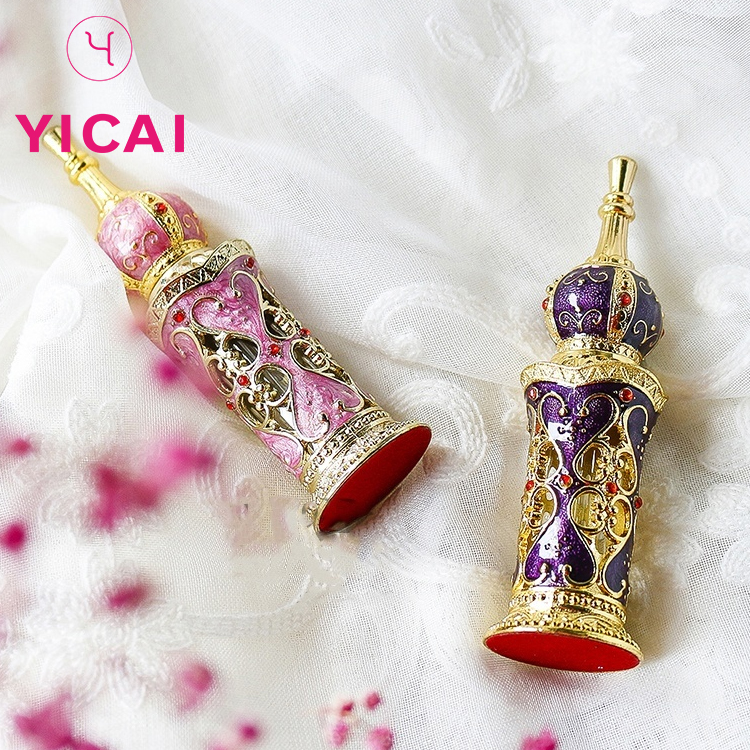 Custom Various Widely Used 5ml Mini Glass Metal Dropper Perfume Bottle