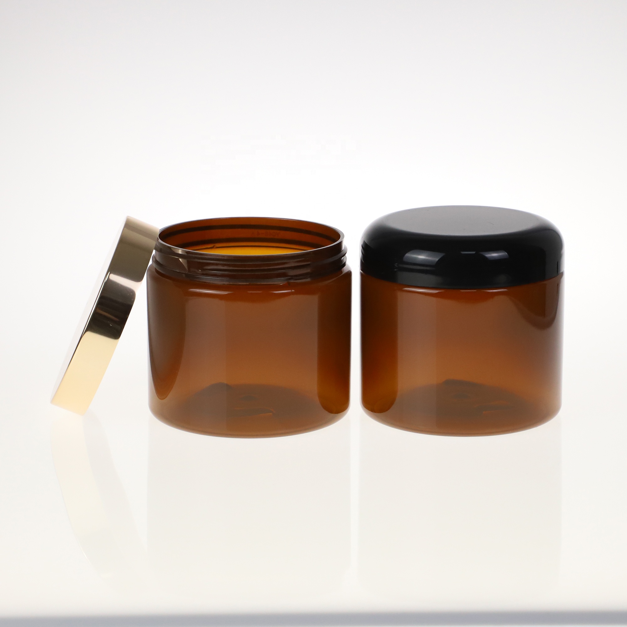 Custom Wholesale 500ml Plastic Cosmetic Jar PET Plastic Container