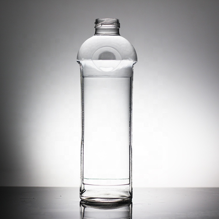 Custom Wholesale 700ml 350ml Mineral Water Glass Bottle Beverage Transparent Glass Bottle
