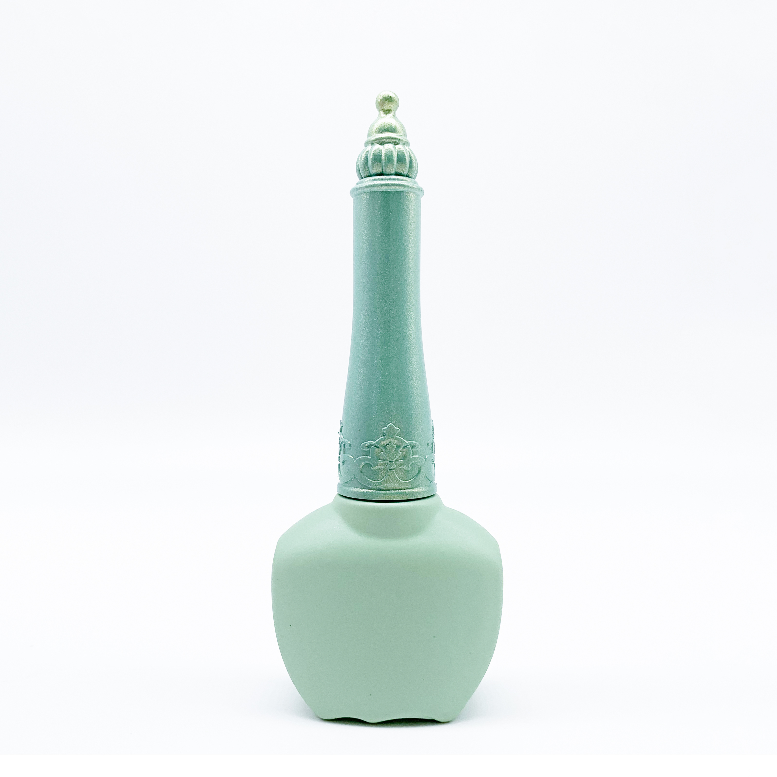 Custom Wholesale Colorful Crown Glass Empty Gel Nail Polish Bottles Cap With Flat Brush