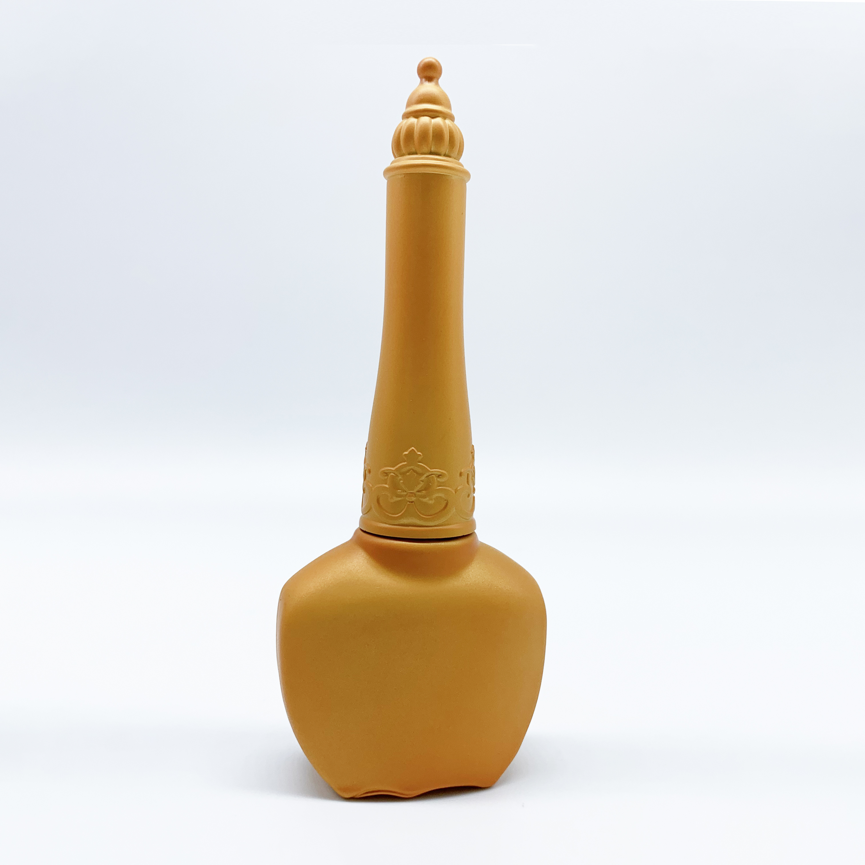 Custom Wholesale Colorful Crown Glass Empty Gel Nail Polish Bottles Cap With Flat Brush