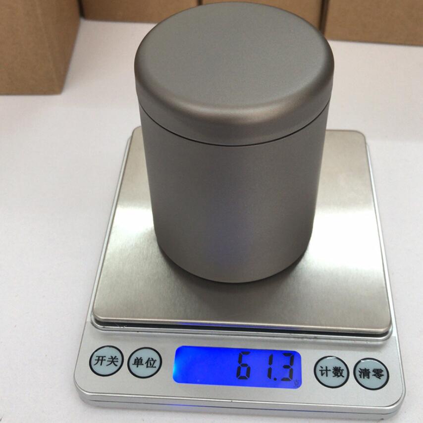 Custom Wholesale Portable Moisture-proof Nickle Free Pure Titanium Coffee Container