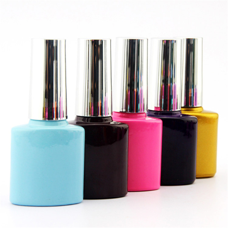 Custom Your Own Brand Fashion Emapty Red Gel Nail Polish 8ml Bottle Soak Off Uv Gel Polish For Nail Art Paint