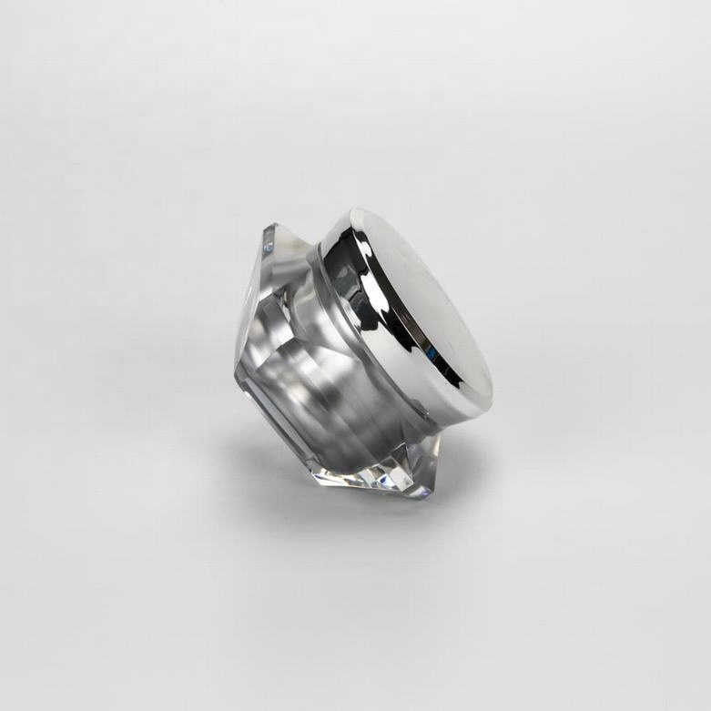 Custom acrylic diamond cosmetic cream jar  50g 3g 5g 10g 15g 20g 30g