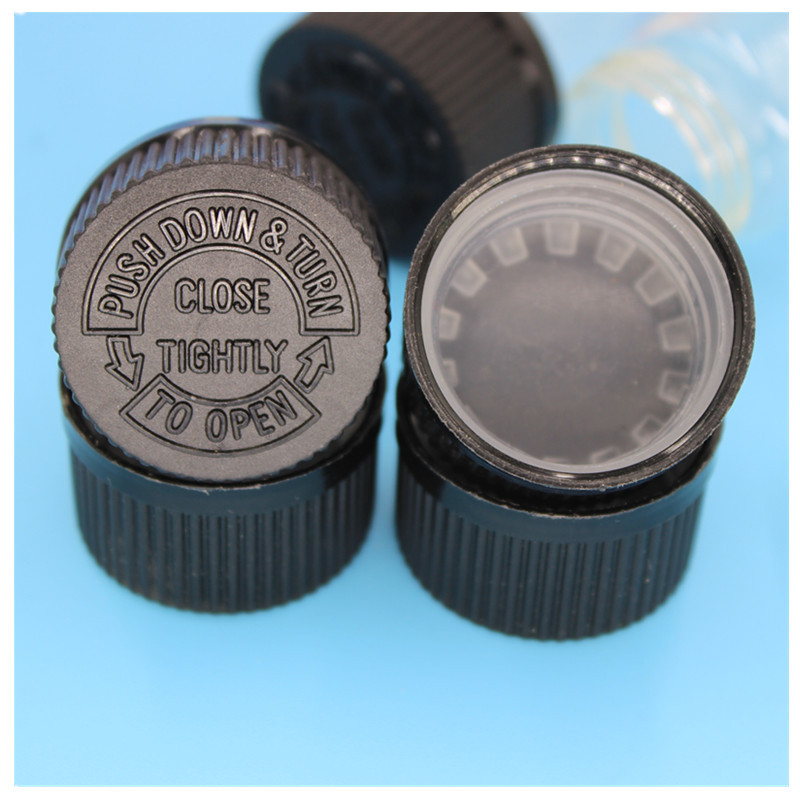 Custom any size Child Resistant Proof Cap Clear Medical Samples Test Pre-Roll Joint Glass Tube Vials with Screw Top Cap