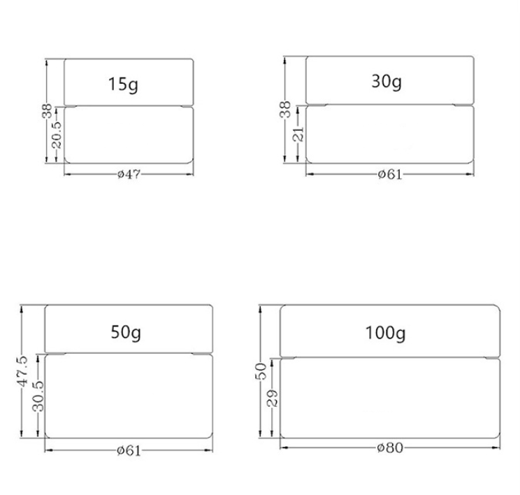 Custom bamboo lid frost glass cosmetic jar bamboo cream jar
