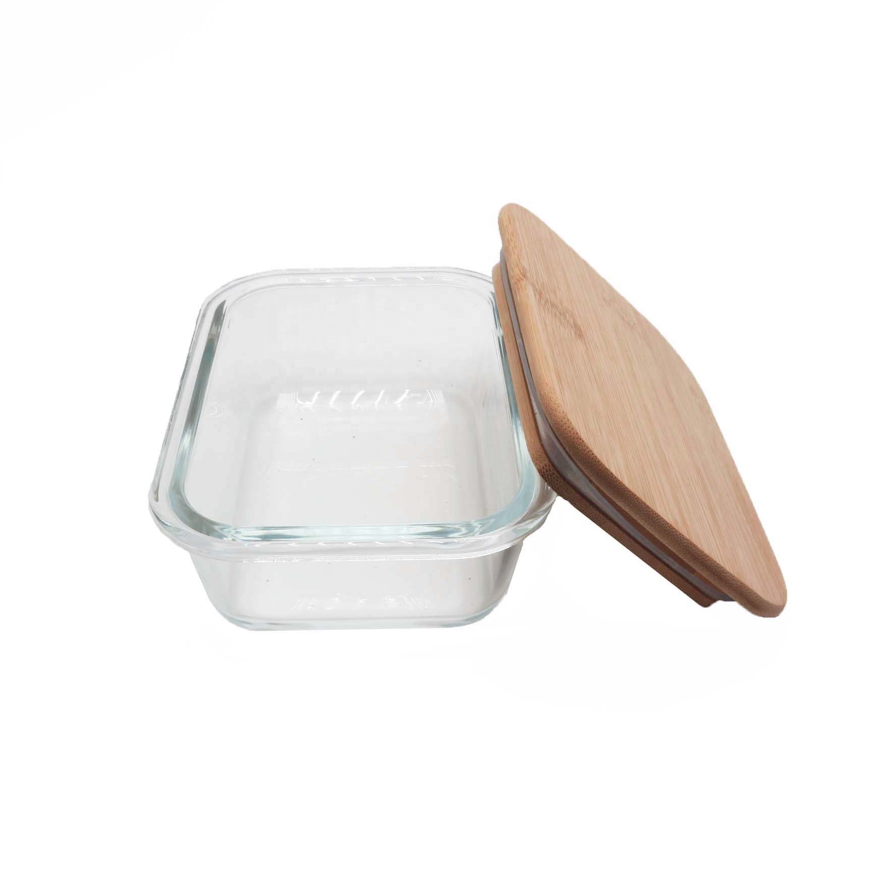 Custom bamboo lunch clear bento box fo food storage container PD-16Q