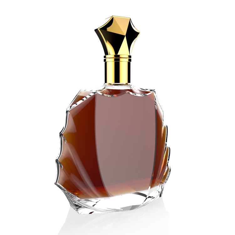 Custom brandy & XO & cognac Glass bottles with super crystal flint