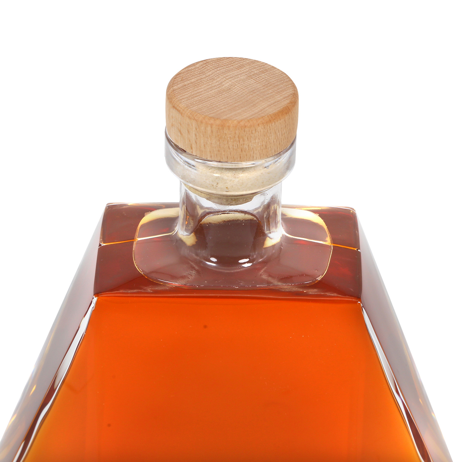 Custom brandy & XO & cognac Glass bottles with super crystal flint