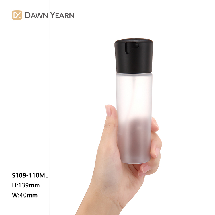 Custom clear Setting Spray toner packaging frosted cosmetic mist glass spray bottle 110ml