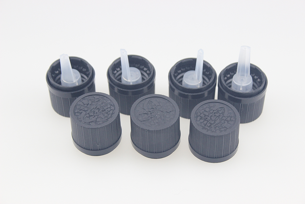 Custom color CRC Tamper Pilfer Proof ring cap cuticle body oud oil dripper euro style 30 ml clear glass bottle