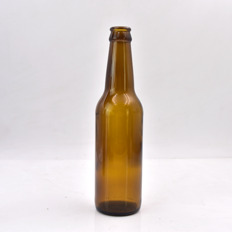Custom color and size beer amber glass beer bottle 330ml glass bottle and jar