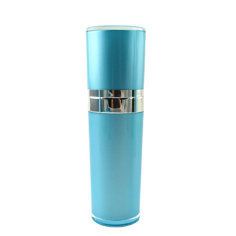 Custom color empty cosmrtic packaging bottle 30ml plastic lotion pump bottle