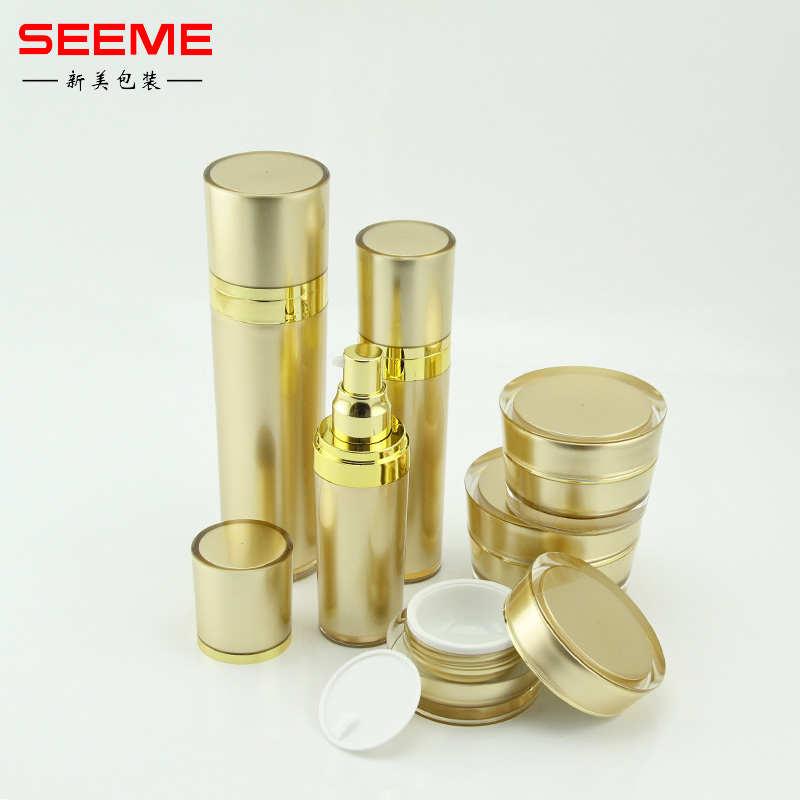 Custom color empty cosmrtic packaging bottle 30ml plastic lotion pump bottle